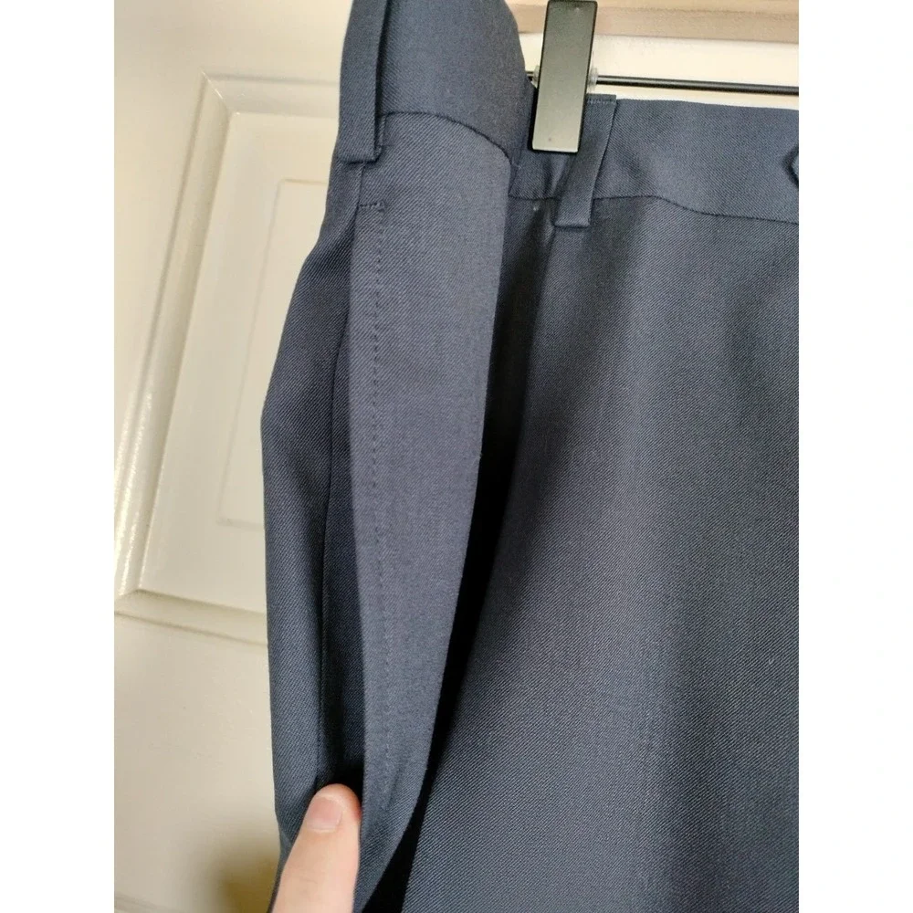 NWT Jos A Bank Executive Collection Mens Pants 40R Navy Blue 100% Wool Pleated